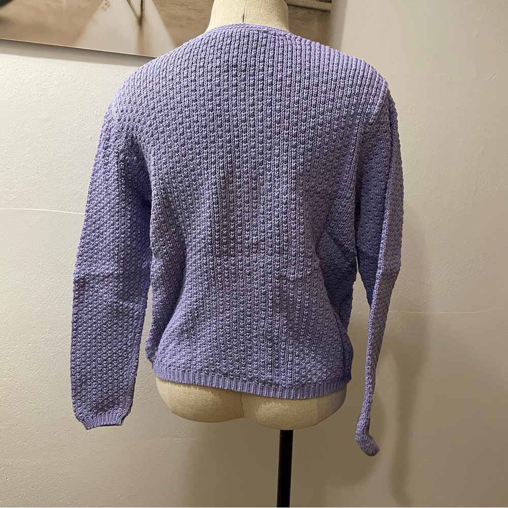 Talbots Purple Button-Up Cardigan Like New Size: P - Picture 4 of 7